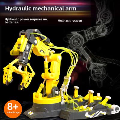 六一儿童节礼物stea科学实验装玩具液压机械器人手工臂技制作发明