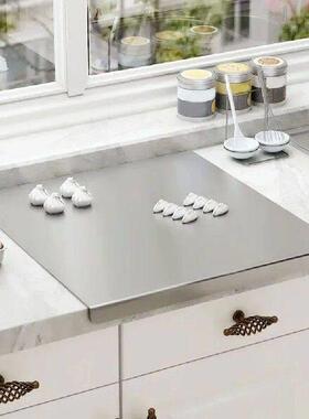Stainless Steel Cutting Board With Lip Countertop Protector