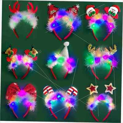 Christmas headband Glow children adult party decoration