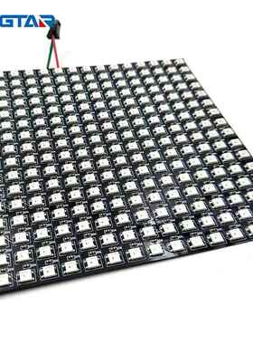 SK6812像素屏8*8 16*16 黑色软屏LED5050rgb全彩幻彩可编程柔性屏