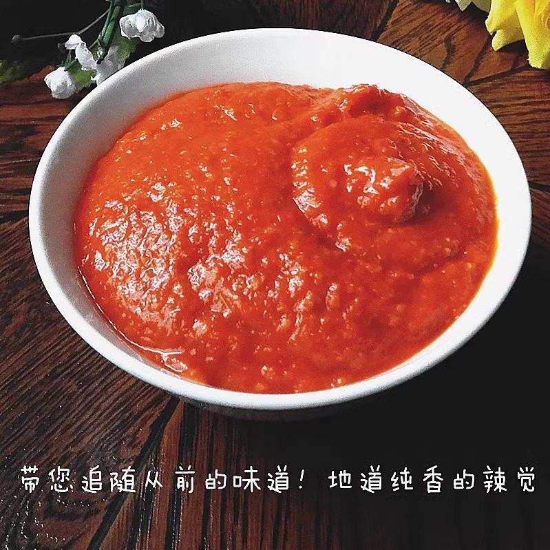 辣椒酱内含蒜泥末苏北盐城滨海特产农家自制包邮【大辣酱】500克