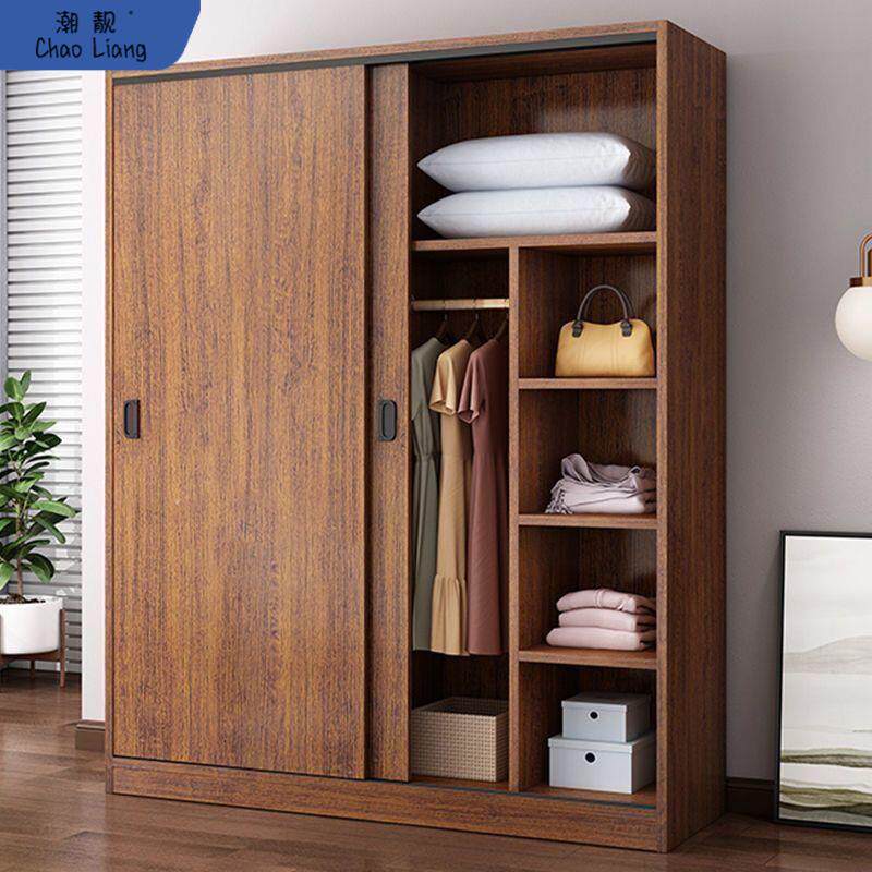 儿童衣柜家用经济型衣橱出租房用小户型储物柜推拉门多格多层衣柜