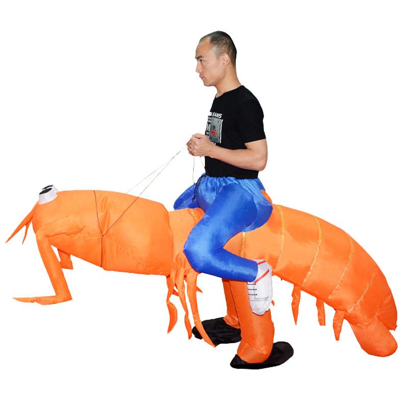 搞笑充气服皮皮虾学校活动气氛玩具化妆服饰道具舞台道具