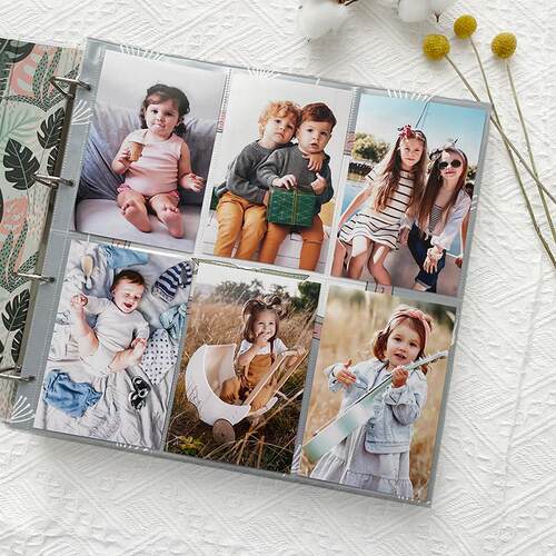 Twinklekids全竖版横版6英寸大容量家庭插页式儿童成长纪念相册AI