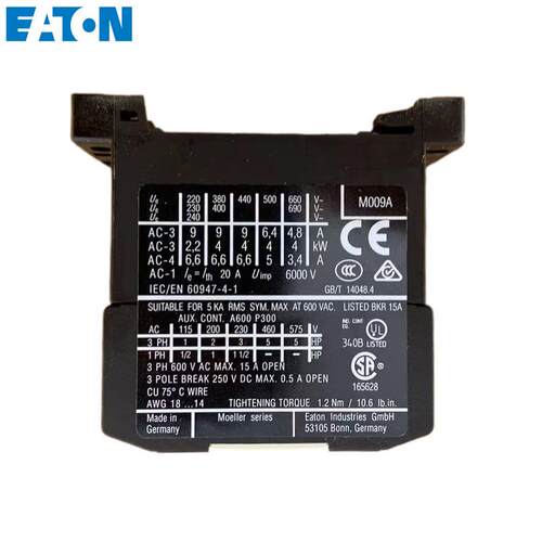 伊顿小型接触器DILEM-10 42/220/380V DILEM12-10-G DILEM12-01-G