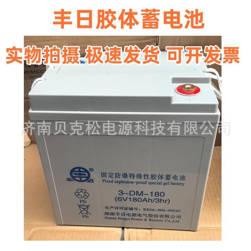 丰日蓄电池3-DM-180 6V180AH洗地机 轨道清洁设备 铅酸胶体免维护