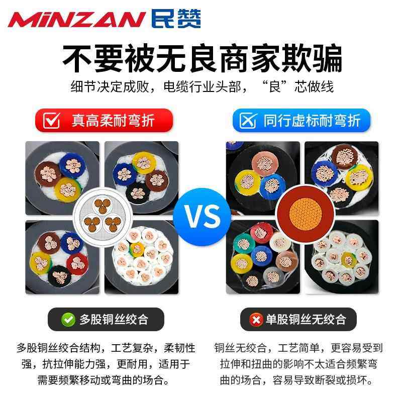 TRVV高柔性拖链电缆线2 3 4芯0.3 0.5 1.5 2.5平方信号控制拖链线,电子/电工,护套线,淘宝优惠券,粉丝福利购,淘宝优惠卷