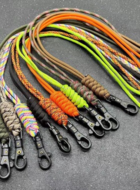 手工编织编制7芯伞绳钥匙扣手电绳证件带挂绳户外便携EDC小装备