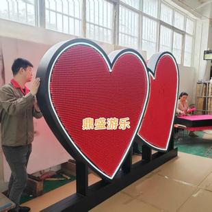 置双爱心针雕D互动针雕墙大型三维针雕人体墙百变针 跨境景观装
