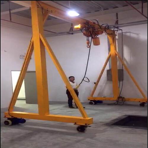 电动龙门架起重机移动升降式吊架无轨万向可拆卸手推