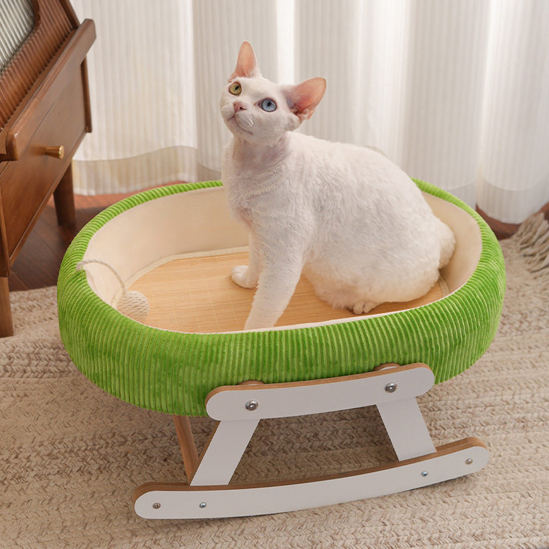 猫窝凉席摇床吊床竹席睡觉猫爬架