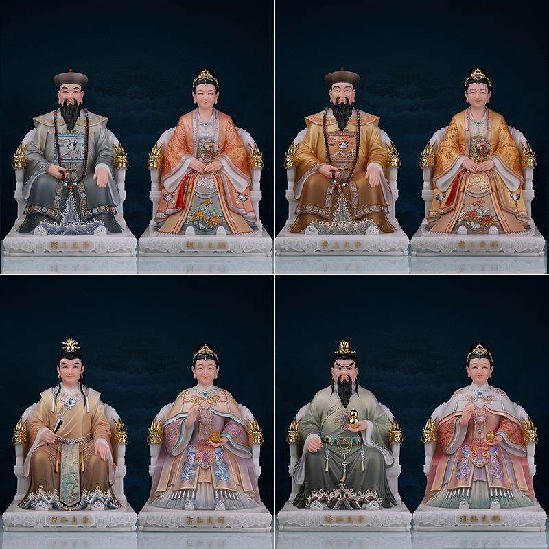东北四大家族神像仿汉白玉胡三太爷胡三太奶像黄三太爷黄三太奶
