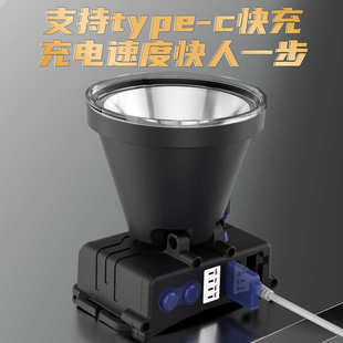 户外强光led远射头戴式 新款 安全帽矿灯夜钓防水可充电批发矿灯