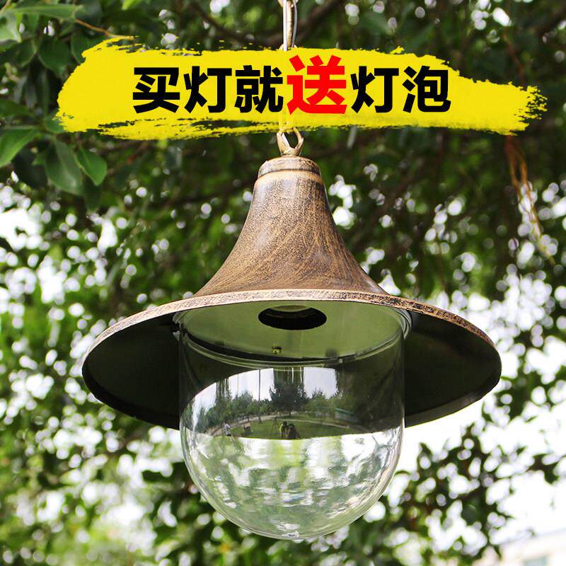 创意覆古户外防水喇叭吊灯凉亭灯庭院灯阳台过道走廊灯花园景观灯