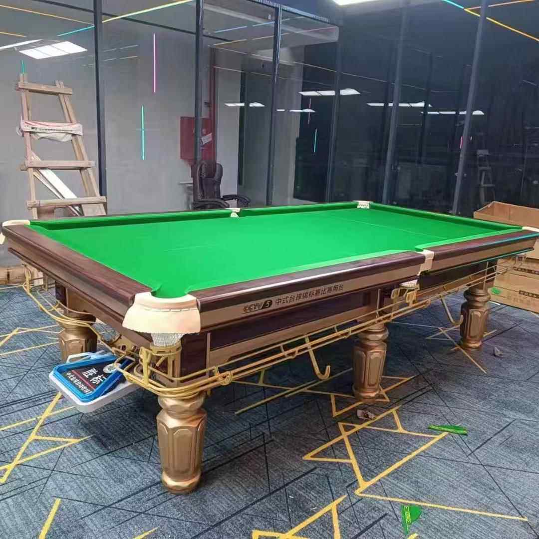 台球桌标准台钢库桌球台商用俱乐部台球案青石板中式桌球台厂家