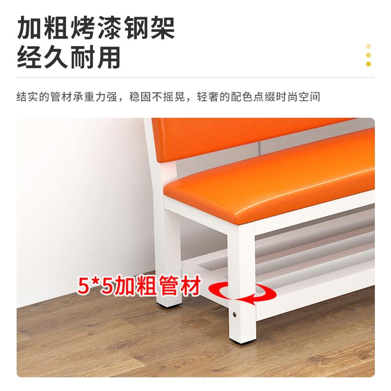 软靠背长椅室内靠墙体长ZG-66985条育凳篮球场馆美发店休息区等候