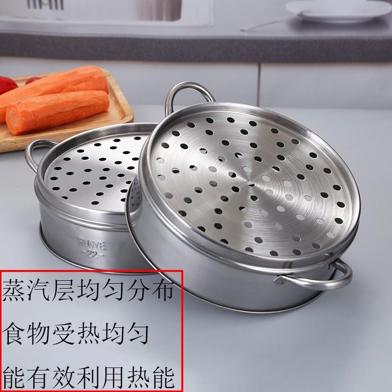 不锈钢蒸笼多层蒸格加厚商用小笼包笼屉酒楼点心沙县饺子蒸笼通用