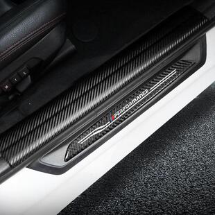 适用BMW3系内外置门槛条防撞条320li320i内饰改装 碳纤维迎宾踏板