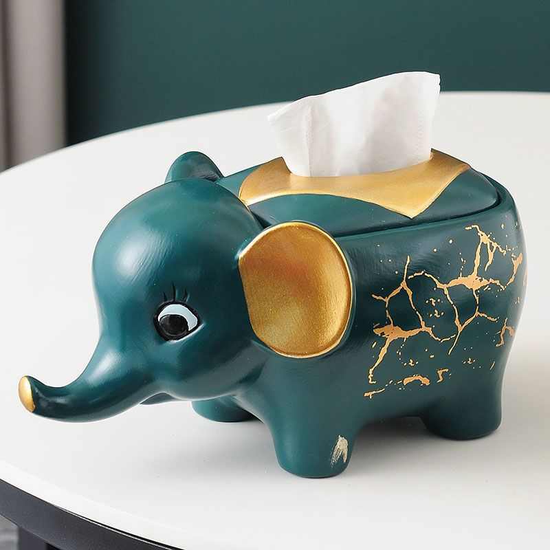 创意大象抽纸盒家用客厅可爱纸巾盒多功能餐巾盒桌面摆件ins风