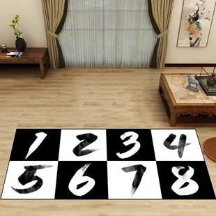 八段锦太极垫子太极地毯太极数字步法垫学太极练习地垫太极拳脚垫