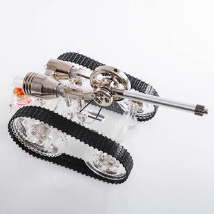 罗桥斯特林发动机坦克模型发电机物理实验低温差玩具创意生日礼品