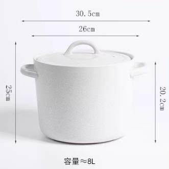 高档日式白色砂锅用沙锅号燃气明家火专用陶锅大瓷煲汤炖汤锅耐干