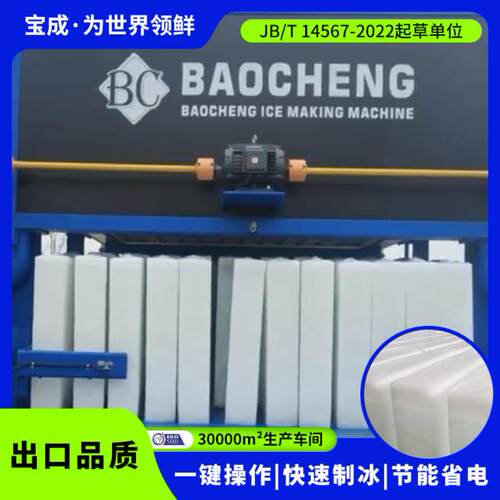 宝成大型制冰机10吨20吨30吨块冰机可选性能稳定终身维保