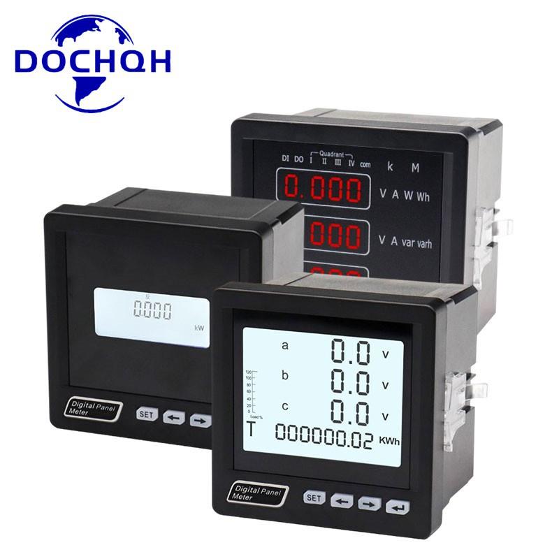 河南东川单相三相液晶多功能电力仪表AC5A智能三相数显表AC220V