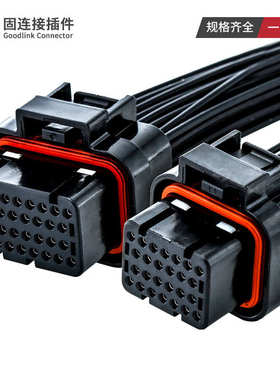 座1437290线束-amp连接器系列防水接插件41-针ecu汽车国产34p插头