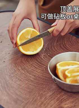 户外露FH032营木盖叠收纳箱野餐车载备箱折置物箱折野营家用叠储