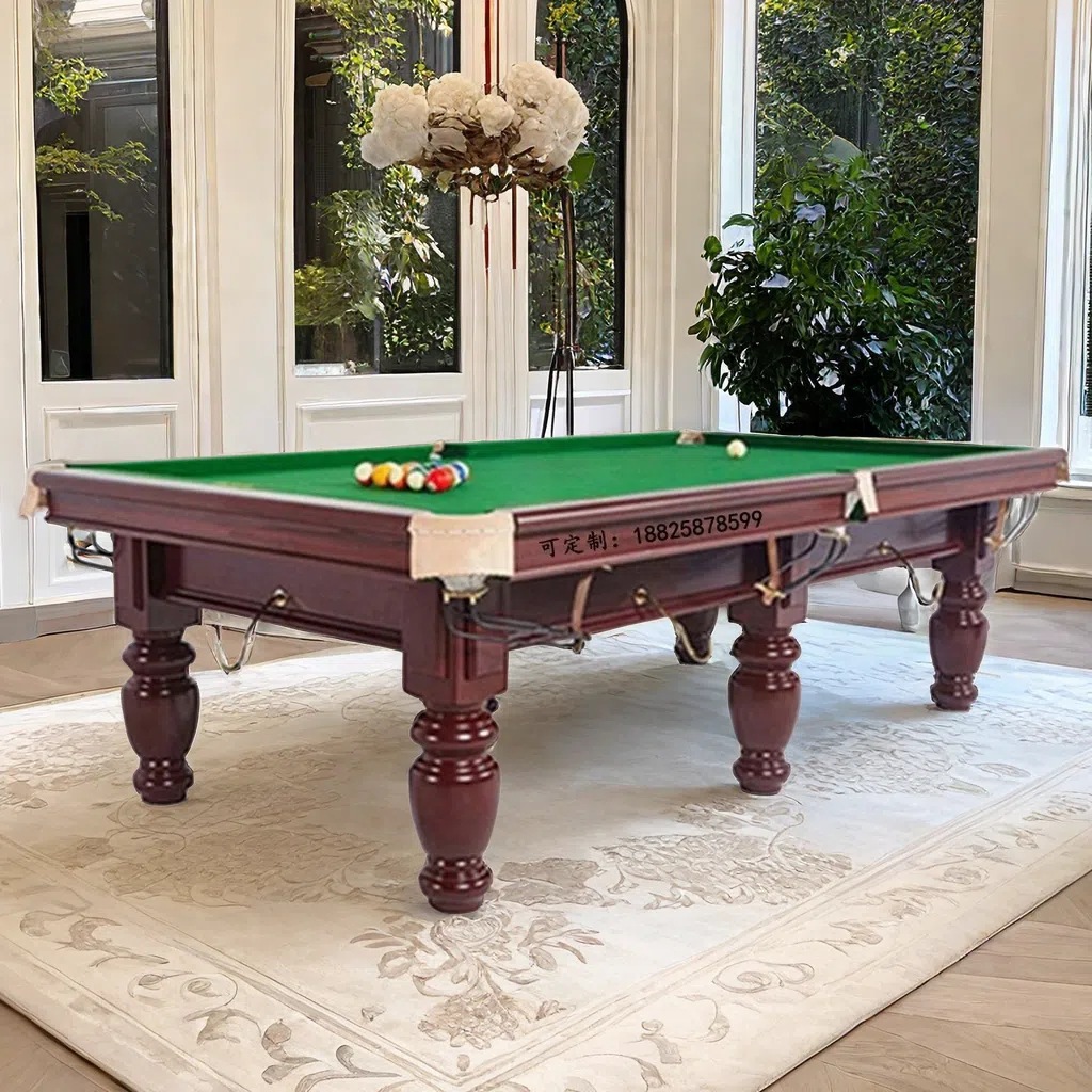 深圳球星台球桌标准台球室球厅宜昌台球桌美式黑8十堰斯诺克9球