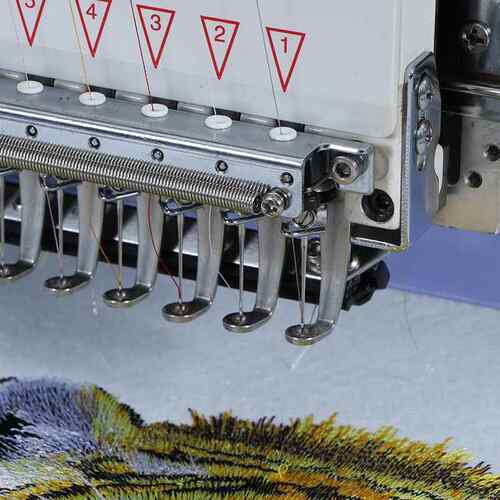 全自动RW-C1501头单1上针绣花机绣旗袍5绣床用品绣汉服刺绣机