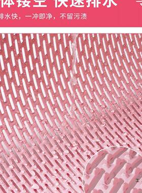 浴室防垫镂隔水冲凉房淋浴洗空澡卫生间防摔垫垫子厕所滑脚踩F96S