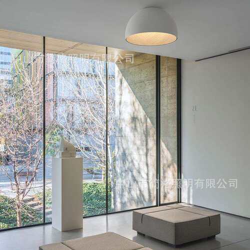 设计师款卧室吸顶灯创意木纹色客厅灯LED书房简约现代灯具