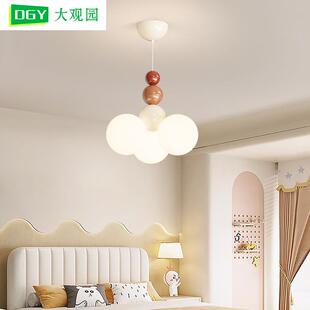 大观园全光谱卧室吊灯2025年新款 奶油风主卧灯护眼儿童房间灯412L