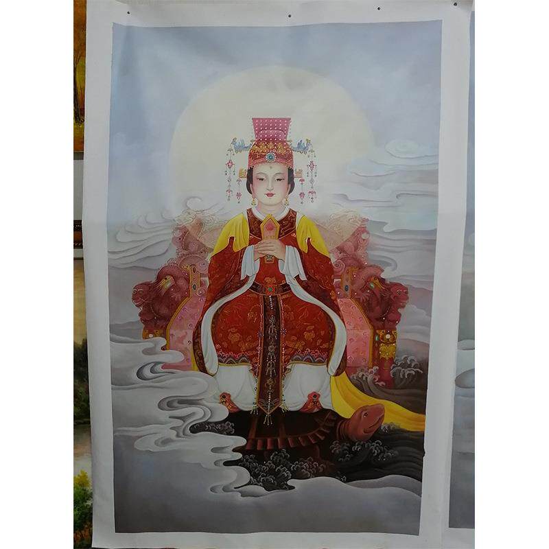 纯手绘油画，妈祖系列油画，畅销东南亚