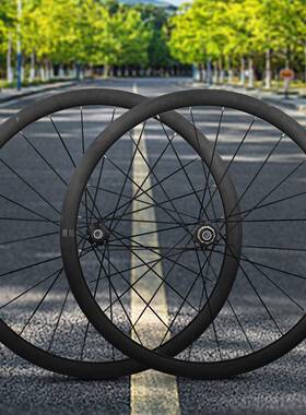700C120响锐杰逊框高35mm公路碟刹自行车轮组铝合金直拉破风扁条