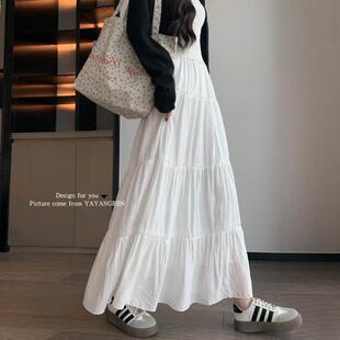 Women's High Waist Tiered Cake Layer Long Maxi Skirt Casual