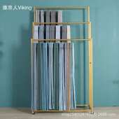 窗帘吊卡展示架家纺布艺布料样品色卡展会陈列架子落地式 展架 新款