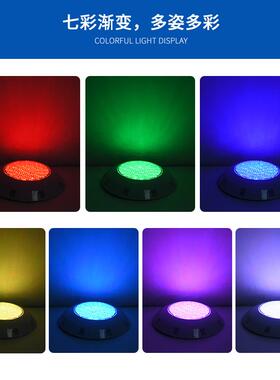 跨境21VP爱克BS挂壁式I68防水七DLX-YC29彩遥控水下灯照明景观ALE