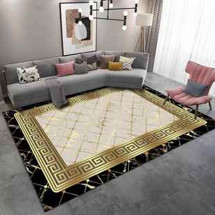 高档土黄色地毯定制厅防奢滑金色地垫大尺轻寸卧室金黄色可裁客剪