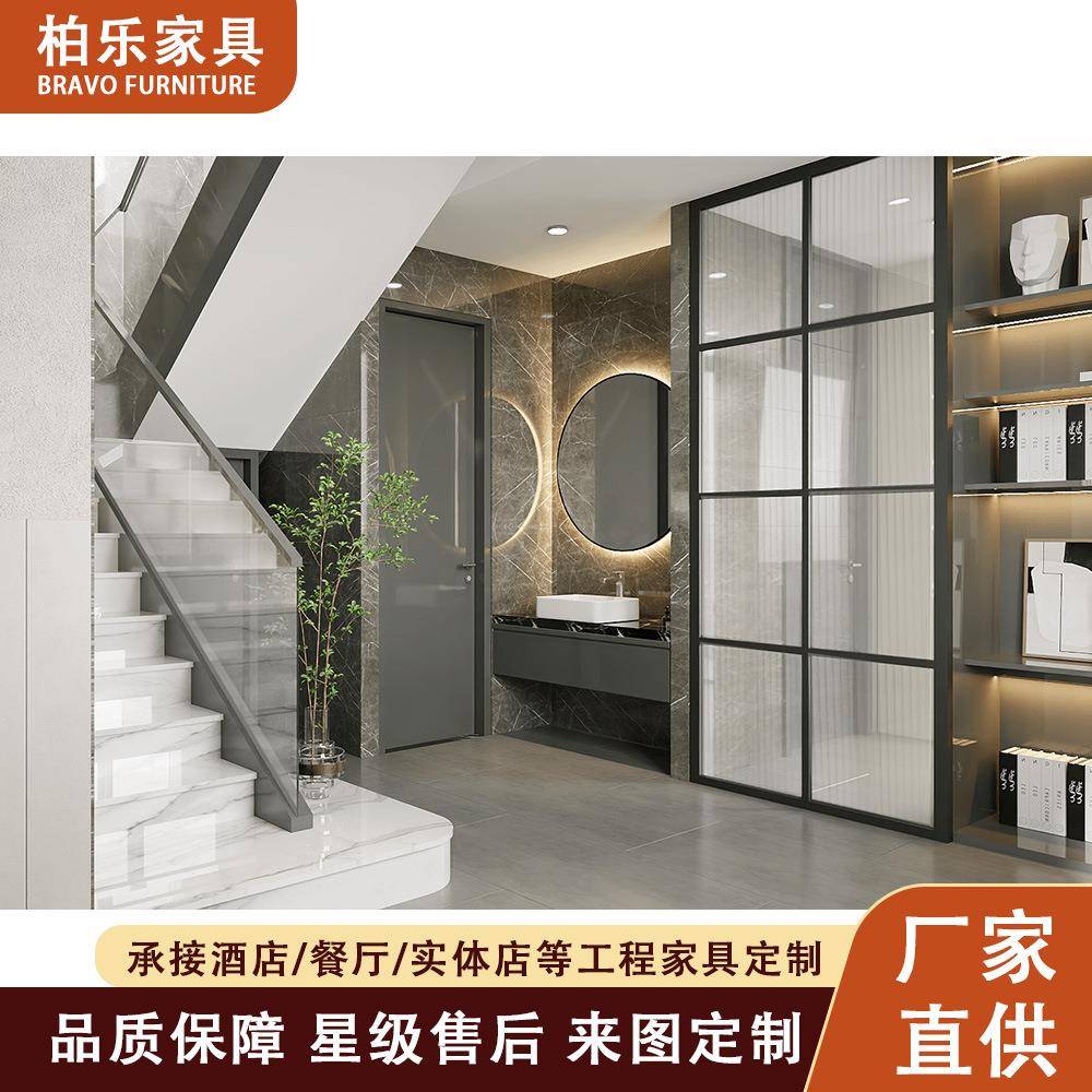 全屋一站式装修设计衣柜卧室家具衣帽间轻奢整体衣柜一门到顶