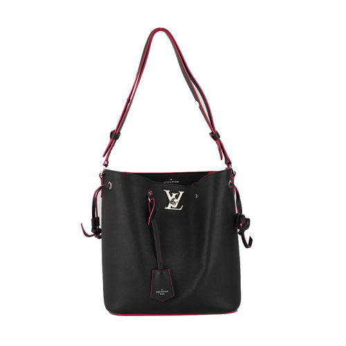 [9.9新]路易威登LV女士黑色LOCKME BUCKET水桶包K5071参1.85w