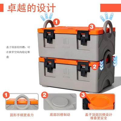 酒店食堂自助餐24L份数盆不锈钢蒸汽食品保温箱热食前送箱