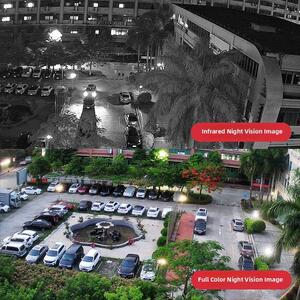 海康协议高清400万POE网络摄像头室外双光全彩监控摄像机音频夜视