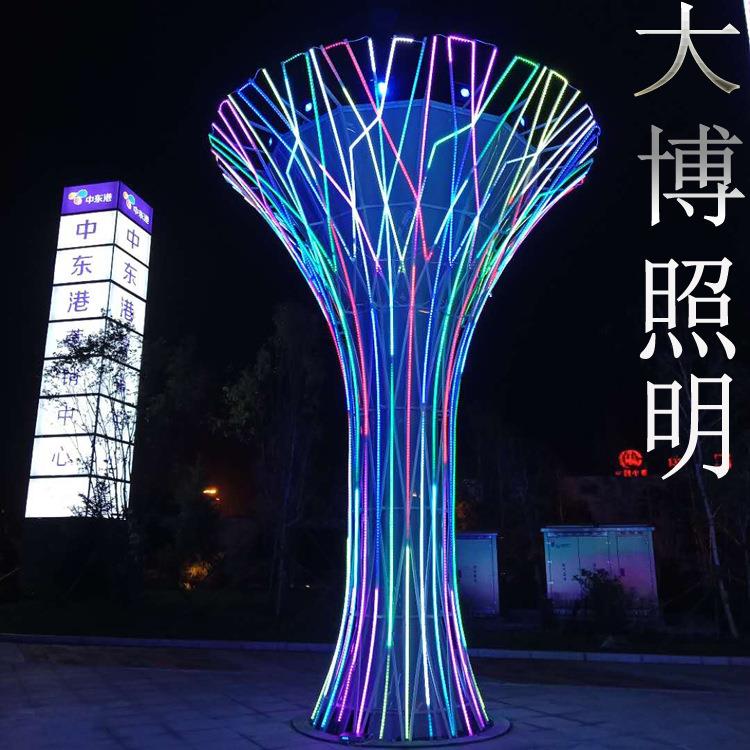 生命之树不锈钢大型景观灯广场小区装饰艺术造型景观灯厂家