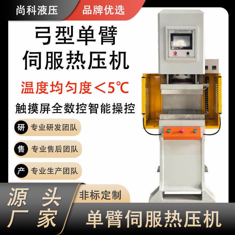 厂家直销汽配压装热压机压钢珠压消声器精密小型臂伺服热压机
