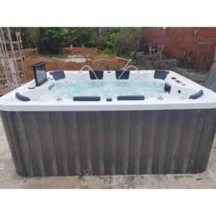 亚克力户外大池jacuzzi outdoor冲浪按摩智能泡澡浴池水疗8人SPA