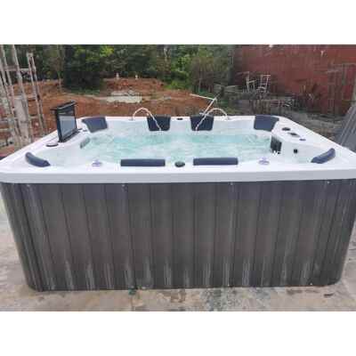 亚克力户外大池jacuzzi outdoor冲浪按摩智能泡澡浴池水疗8人SPA