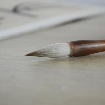 正品狼羊兼毫毛白中云笔大小楷欧颜体隶篆书国画成人学初生练字笔